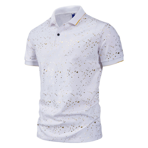 Camiseta de Polo de algodón 100% de alta calidad para hombre, camisa de manga corta de solapa personalizada, transpirable, impresión al por mayor, informal para hombre - Product Image 5