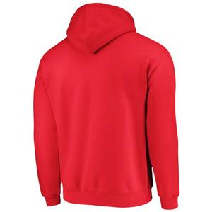 Stylish Cropped Hoodie with Prominent Brand Logo Print Embroidered and Plain Dyed for Casual <b>Outfits</b> on Winter Clearance Sale - Product Image 3