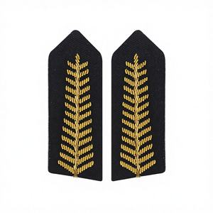 Parche de Fieltro No Tejido Hecho a Mano, Ecológico, con Apliques, para Cuello, con Clips de Latón y Decoración de Lentejuelas para Ropa - Product Image 1