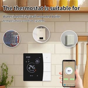 Thermostat de chauffage intelligent WiFi Minuterie programmable/Contrôle APP économiseur d'énergie/<span class=keywords><strong>Chauffe</strong></span>-<span class=keywords><strong>eau</strong></span>, chauffage électrique, chaudière et vanne - Product Image 6