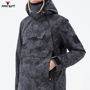 Chaqueta de invierno para mujer con logotipo personalizado, equipo de esquí y snowboard con capucha y chaqueta de invierno impermeable desmontable de talla grande - Product Image 4