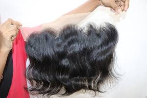 วัดอินเดียใต้ที่ยังไม่ได้มนุษย์ผมลูกไม้หน้าผาก13X4และ13X6กับไม่มีการปลดไม่มีการรับประกันยุ่งเหยิงและการจัดส่งสินค้า DHL - Product Image 6