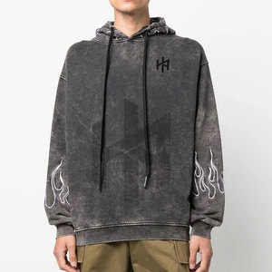 Sudaderas con Capucha para Hombre, de Primera Calidad, a la Moda, Lavado Ácido, Tallas Grandes, 100% Algodón, Transpirables para Invierno - Product Image 2