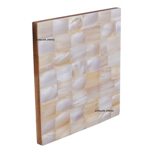Posavasos hechos a mano de nácar, elegante posavasos con incrustaciones de conchas marinas para mesa de comedor, mesa de centro y decoración del hogar - Product Image 5