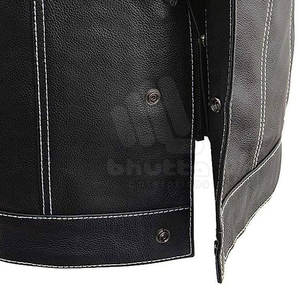 Chaleco de Cuero Personalizado 2026, Precio al por Mayor, Chaleco de Cuero para Hombre de Alta Calidad, Precio al por Mayor - Product Image 6