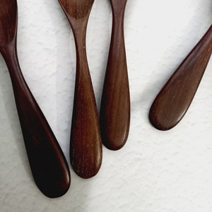 Cuillère en bois de rose écologique réutilisable avec Logo personnalisé OEM, couverts de service en bois de rose, couverts fabriqués au Vietnam - Product Image 3