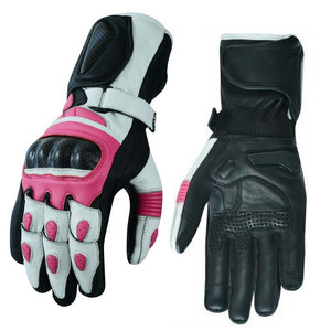 Venta al por mayor impermeable de los hombres de protección guantes de moto Nueva llegada de cuero real guantes de la motocicleta - Product Image 2