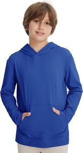 Sweat à capuche enfant personnalisable au toucher doux avec tissu 100% polyester, design flexible pour une liberté de mouvement et un jeu actif - Product Image 3