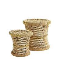 Chaise de tabouret en bambou et jute de style ancien pour la maison, le jardin, le café, le bureau et la décoration Fabricant et exportateur indiens