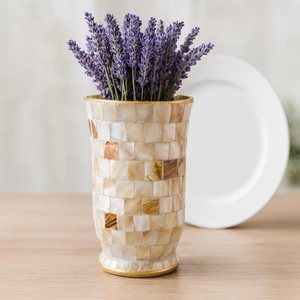 Vase à fleurs en résine artisanale de haute qualité, imperméable, écologique, pour la décoration intérieure de table, style luxueux - Product Image 2