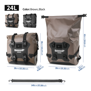 Rhinowalk waterdichte motorzijtas, 24L heavy-duty motorreisbagage voor rijders - 1 stuk - Product Image 4
