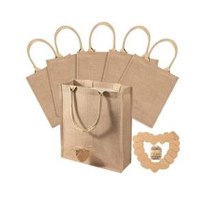 Bolsa de yute Bolsas de compras de Yute natural con estilo de calidad superior reutilizables ecológicas para uso diario - Product Image 1