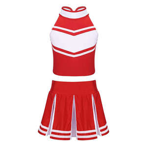 Uniformes de cheerleading de compétition pour femmes, ensembles de cheerleading personnalisés en couleur, fabriqués au Pakistan - Product Image 5
