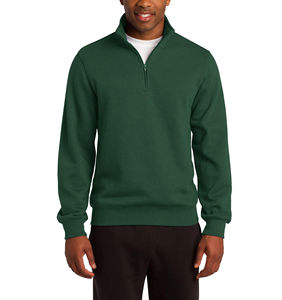 Sweat à capuche zippé pour homme 100 % coton molletonné avec col montant, motif brodé uni, respirant pour l'hiver - Product Image 6