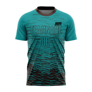 Nueva Camiseta de Fútbol Sublimada para Entrenamiento, Transpirable, de Manga Corta, de Secado Rápido, de Alta Calidad, Precio al por Mayor - Product Image 1
