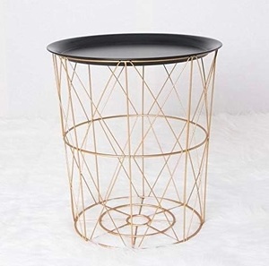 Mesas de alambre metálico artesanales de aspecto moderno con acabado personalizado ideal para decoración de sala de estar o patio - Product Image 3