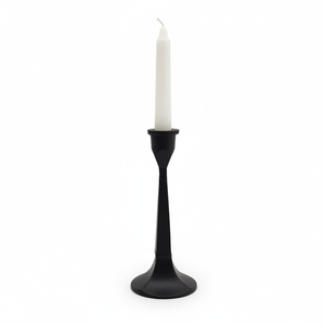 Candelabro Cónico Negro de Lujo Moderno, Decoración de Mesa de Metal Hecha a Mano, Iluminación Elegante para el Hogar, Hoteles y Fiestas, Venta al por Mayor - Product Image 5