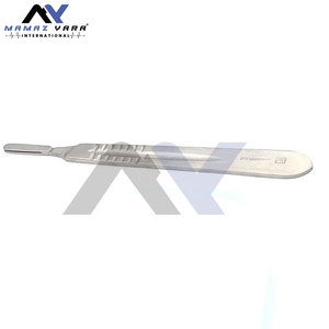 ใบมีดผ่าตัดเหล็กกล้าคาร์บอนปลอดเชื้อ 100 ใบ # 24 พร้อมด้ามจับมีดผ่าตัด 1 อัน # เครื่องมือผ่าตัดความแม่นยำสูงสำหรับการแพทย์ - Product Image 4