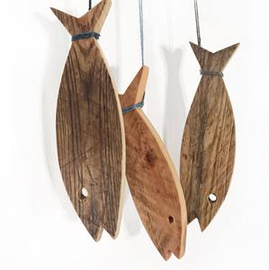 การตกแต่งที่ทำด้วยมือภาพวาดปลาที่ทำจากไม้ปลาจากโรงงานเวียดนาม - Product Image 5