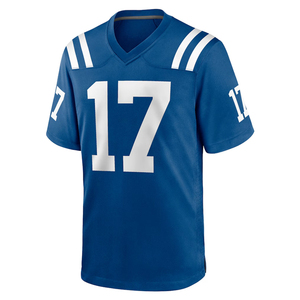 Camiseta de Fútbol Americano Personalizada al por Mayor, 100% Poliéster, Duradera y Transpirable, Manga Corta, Ropa de Equipo con Bordado e Impresión - Product Image 2