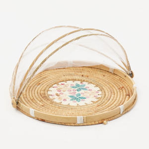Nuevo producto hecho a mano Capiz algas marinas cubierta de comida bandeja de pan cubierta de cúpula retráctil al por mayor de Vietnam - Product Image 2