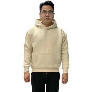 ใหม่สีทึบพิมพ์โลโก้ที่กําหนดเองขายส่งผู้ชายผ้าฝ้ายขนแกะ unisex เฮฟวี่เวทเสื้อสวมหัวเปล่าโลโก้ที่กําหนดเองเสื้อกันหนาวหมวก - Product Image 5