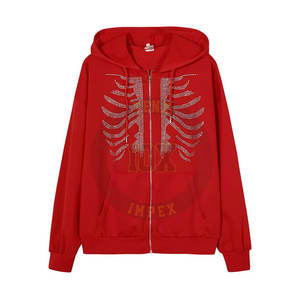 Wholesale Bling <b>Rhinestone</b> <b>Hoodie</b> for Men Hip Hop Style Private Label Available Fast Shipping - Product Image 1