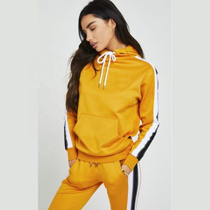 Haut pull/fermeture éclair personnalisé avec survêtement coupe-vent bande latérale lettre nouveau survêtement unisexe survêtement en polyester - Product Image 1