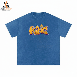 NOUVEAU 2026 Ensemble de survêtement oversize délavé à l'acide pour homme, ensemble d'été personnalisé avec t-shirt, unisexe, 100% coton, séchage rapide - Product Image 1