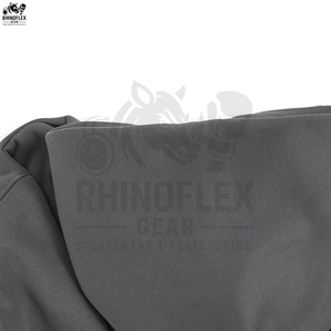 Nouveaux sweats à capuche oversize en coton mélangé et polaire RHINOFLEX GEAR, unis, teints en pièce, avec poche, respirants, unisexes, dernier design, tendance - Product Image 3