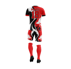Conjuntos de camisetas de fútbol transpirables de poliéster 100% personalizados para hombres Fabricante de ropa deportiva de equipos de uniformes de fútbol sublimados OEM - Product Image 2