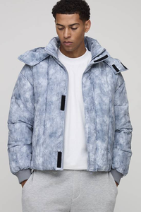 Vestes matelassées légères, chaudes, coupe-vent et respirantes pour hommes, col montant, logo sur le devant, manteau d'hiver et d'automne - Product Image 4