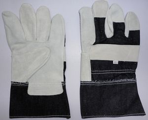 Canadian Rigger Working <b>Gloves</b> Split <b>Leather</b> Anti-slip 10mil Thick Customized Logo & Size Men's Safety Work <b>Garden</b> Use - Product Image 3