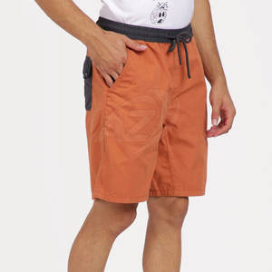 Pantalones cortos informales para hombre más vendidos 100% algodón hecho a medida cintura media transpirable secado rápido cierre con cordón patrón sólido para - Product Image 2