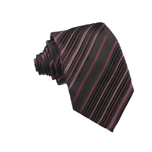 Corbata drapeada con patrón circular gris azul <span class=keywords><strong>Corbatas</strong></span> plisadas de poliéster impresas - Product Image 6