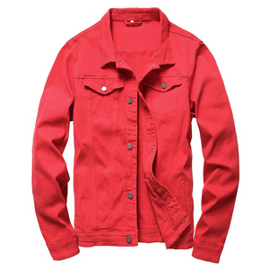 แจ็คเก็ตยีนส์ผู้ชายสไตล์วินเทจปักลายใหม่ทันสมัย ระบายอากาศได้ดี ผ้าฝ้าย 100% ไซส์ใหญ่ ติดกระดุมด้านหน้า ดีไซน์กระเป๋าแบบขาด - Product Image 4