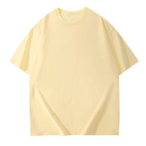 T-shirt unisexe en coton pur de 200 g, coupe ample, couleur unie, prix d'usine Chine Bangladesh, logo personnalisé OEM, broderie - Product Image 6