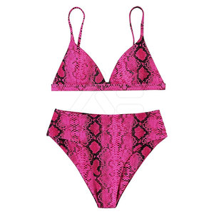 Bikinis de plage pour femmes de qualité supérieure, style tendance, design personnalisé de haute qualité, ensemble 2 pièces en spandex/polyester, respirant - Product Image 1