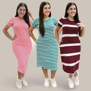 Ladies <b>Jumpsuits</b> for Women Sexy Skinny Ribbed Knitted Fabrics Bodysuits New Ladies' <b>Bodycon</b> Dresses from Bangladesh Stock Lot - Product Image 2