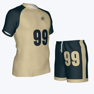 Tenues de volley-ball pour hommes adultes de haute qualité avec impression de logo personnalisée, 100% polyester, ensembles de vêtements de sport d'extérieur - Product Image 2
