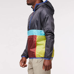 Veste coupe-vent à col montant imperméable de haute qualité en gros, veste de randonnée en plein air personnalisée, pêche, décontractée, hommes, prix bas, OEM - Product Image 2