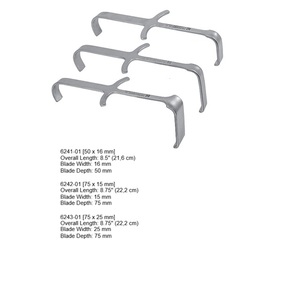 Rétracteurs manuels de type Meyerding, poignée profilée, instruments chirurgicaux orthopédiques pour pied et cheville - Product Image 3