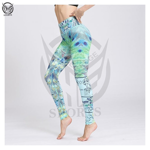 Leggings de gimnasio OEM con bolsillo personalizado, leggings de yoga de cintura alta para mujer, los más nuevos leggings transpirables personalizados para mujer y niña. - Product Image 4