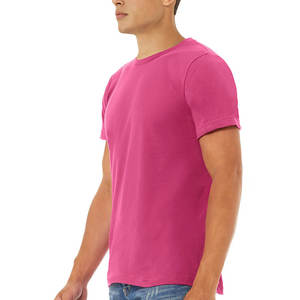 Bella Canvas <b>Mens</b> Crewneck <b>T</b>-<b>Shirt</b> Berry XXXX-large Bella + Canvas <b>Mens</b> Jersey Short Sleeve Crewneck <b>T</b>-<b>Shirt</b> Charity <b>Pink</b> Color - Product Image 3
