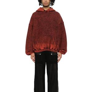 Vente en gros de sweats à capuche en molleton de coton de haute qualité pour hommes, taille 6XL 300 GSM, pull décontracté surdimensionné, délavé à l'acide, coupe Boxy, teint uni pour - Product Image 2