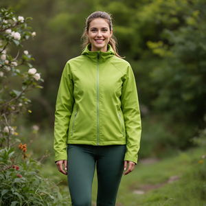 Otoño Invierno mujer Softshell Camping chaquetas a prueba de viento Trekking chaqueta señoras Stand Collar Soft Shell Coat - Product Image 5