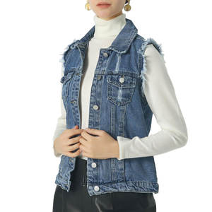 Chaleco Vaquero de Alta Calidad para Mujer, Chaleco de Moda con Tela Transpirable, Resistente al Viento, para Mujer - Product Image 4