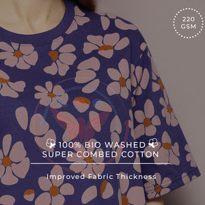 เสื้อยืดลำลองผู้หญิงไซส์ใหญ่แบบเป็นมิตรกับสิ่งแวดล้อม ผ้าฟลีซคอตตอน 100% สำหรับงานซับลิเมชั่น - Product Image 5