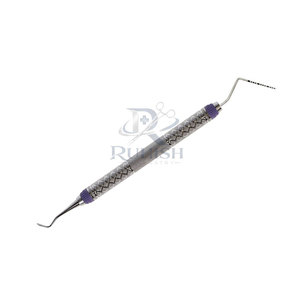 Sonde d'examen dentaire manuelle professionnelle, instrument combiné, manche en acier inoxydable, réutilisable, légère - Product Image 3