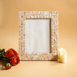กรอบรูปหอยมุกสำหรับตกแต่งบ้านทำด้วยมือ - Product Image 4